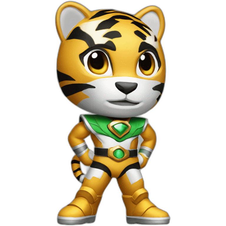 tiger Power ranger full body emoji