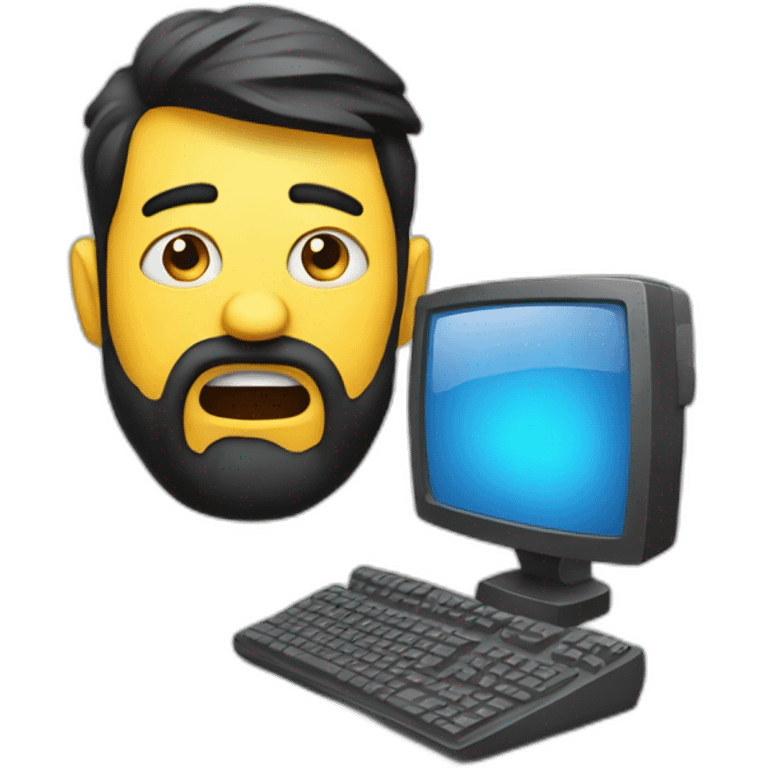 confused-programmer-with-computer emoji