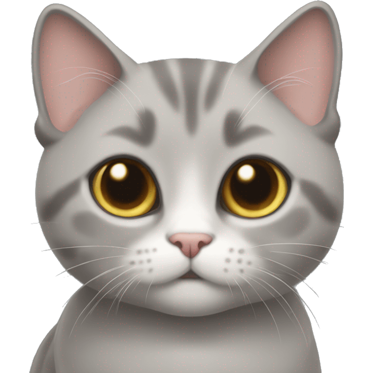 Gray munchkin cat  emoji