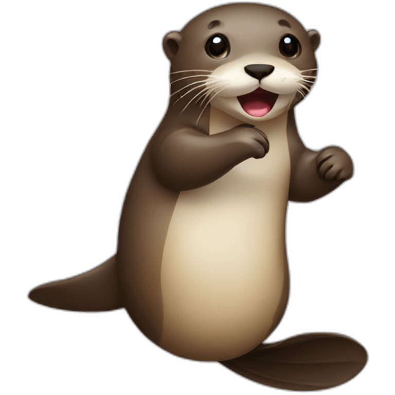 otter in condom emoji