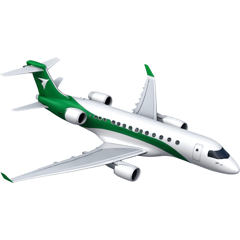 Embraer E-Jet - Embraer (Model Year: 2021) (Iconic colour: Green with white) emoji