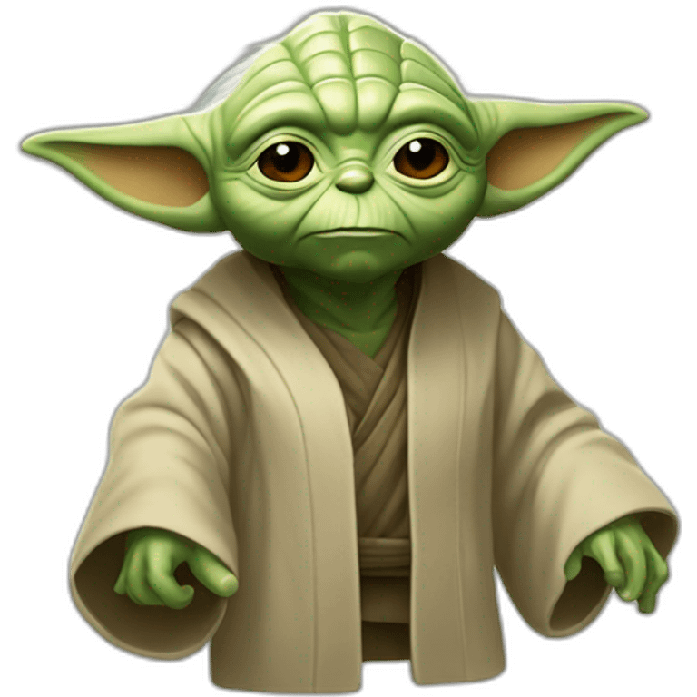 Yoda qui fait un clin d’œil  emoji