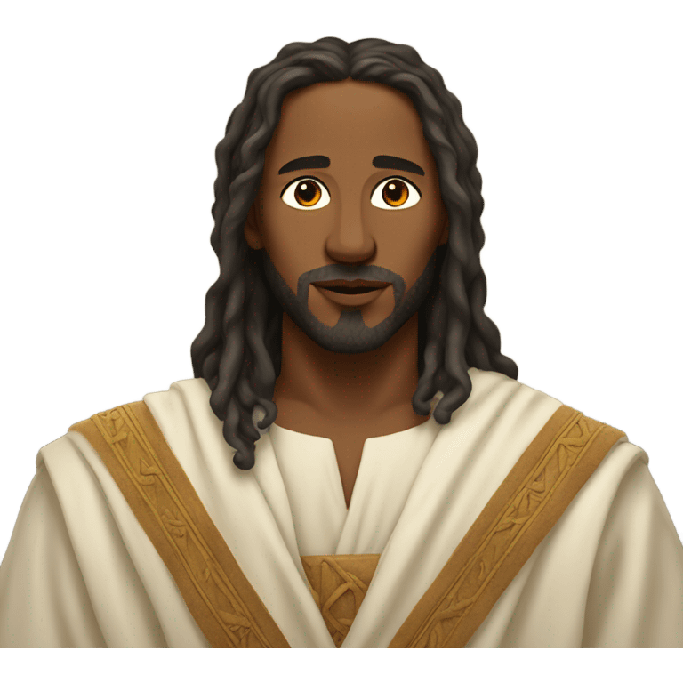 Jesus with locs emoji