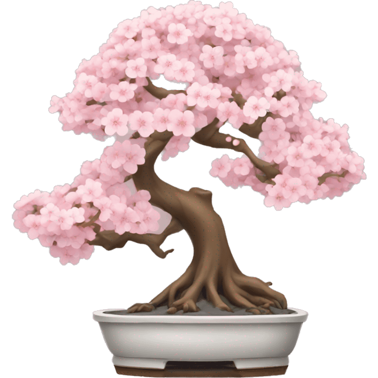 Bonsai Japanese cherry blossom tree emoji