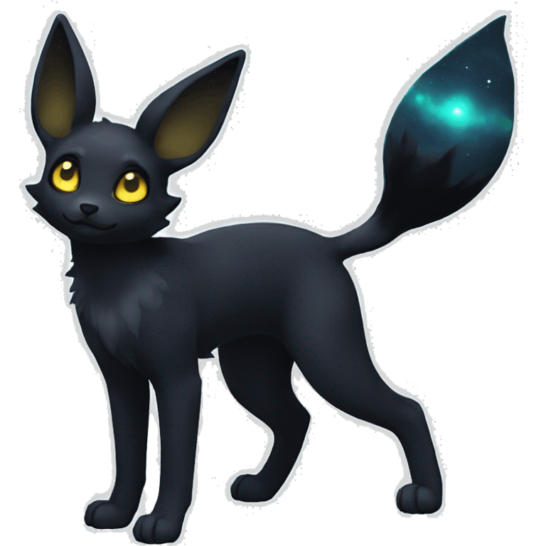 Lunar Nebula Umbreon full body emoji