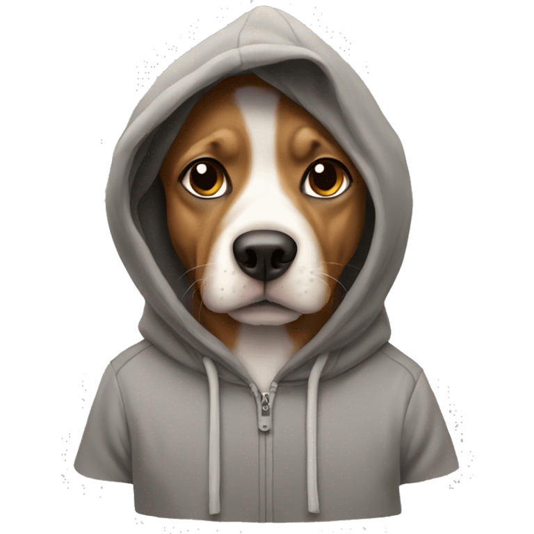 Dog in hoodie emoji