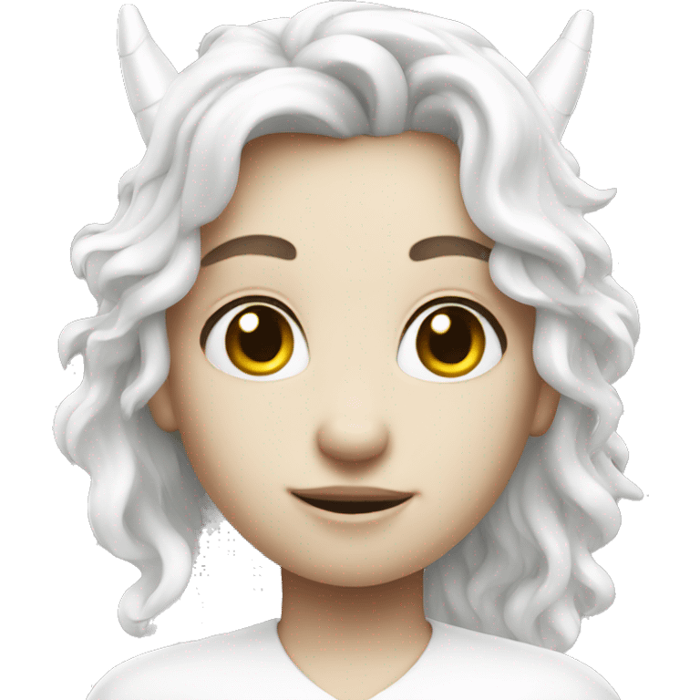 White unicorn angel emoji