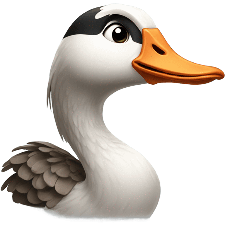 Silly goose emoji