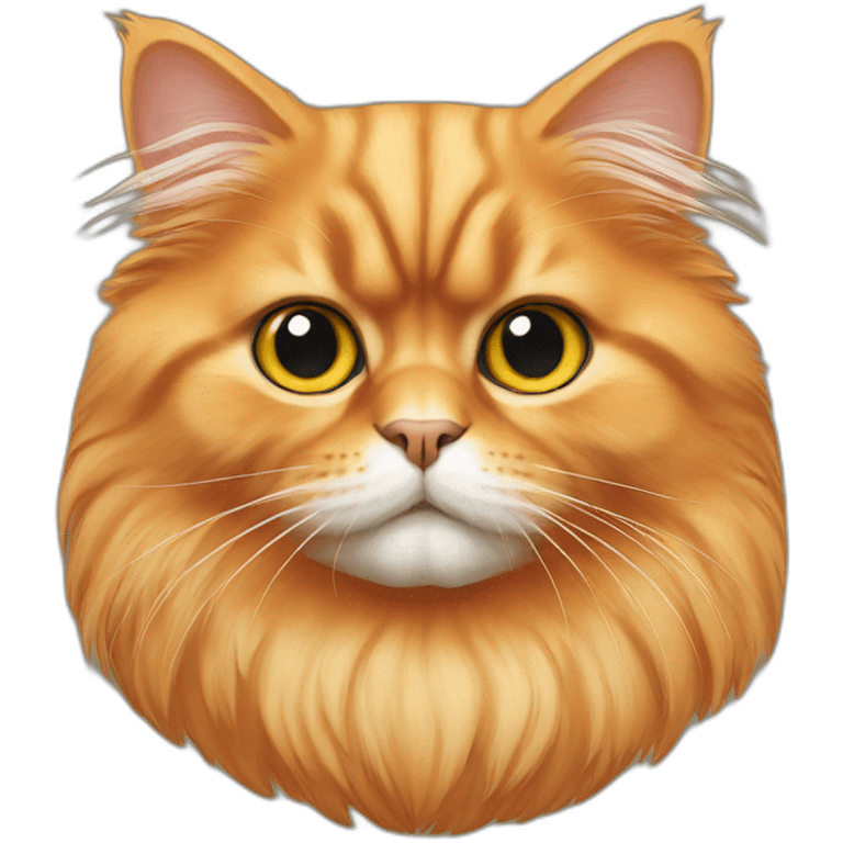 Orange persian cat emoji