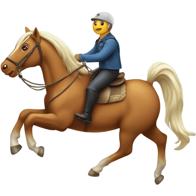 Fish riding horse emoji