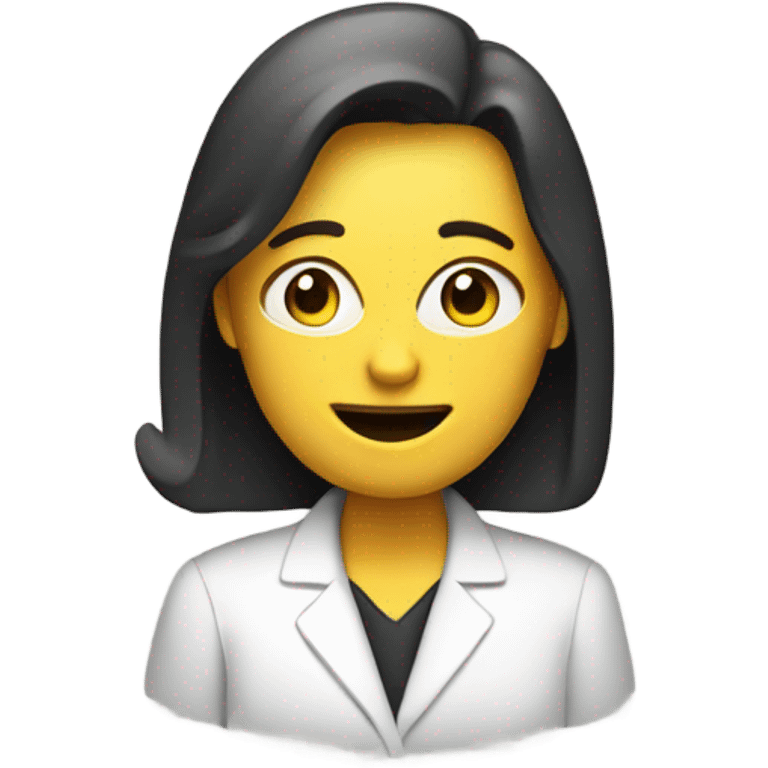 Psychologist conducting webinars online  emoji