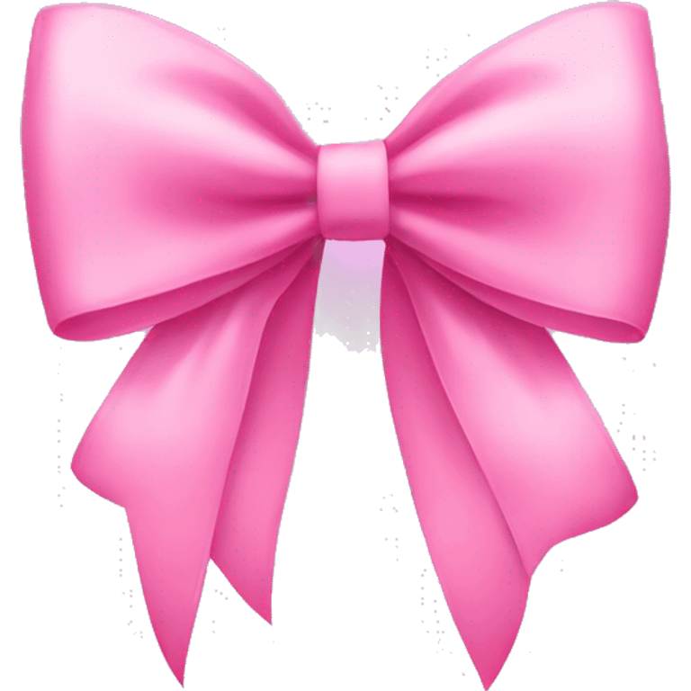 Coquette pink bow emoji