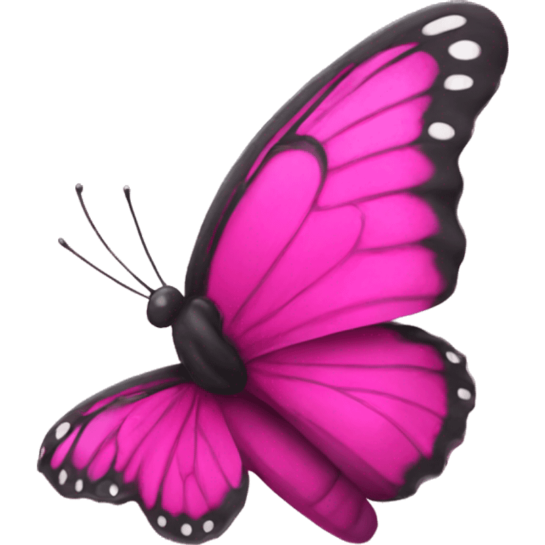 A hot pink butterfly  emoji