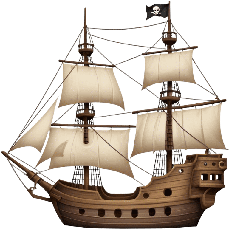 Pirate Cargo Ship emoji