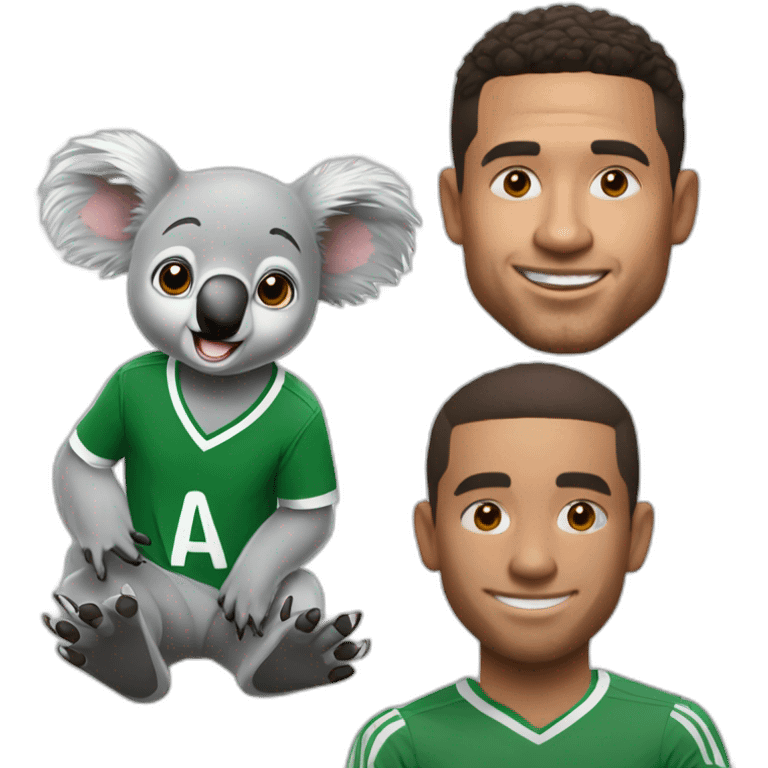 koala qui se bat contre ronaldo emoji