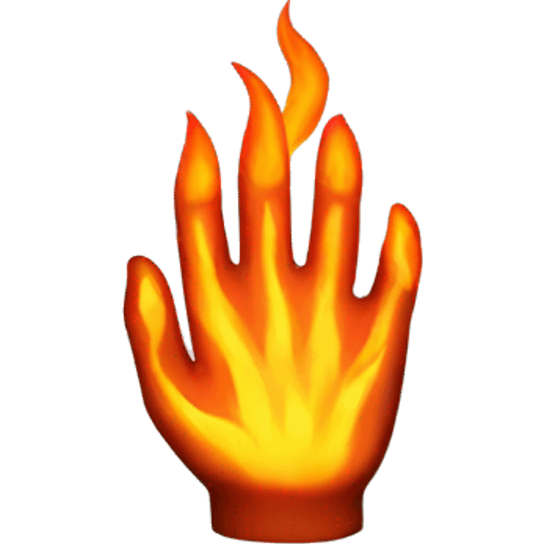 fire hand emoji