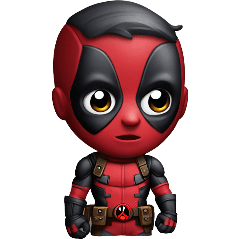 Cute deadpool character  emoji