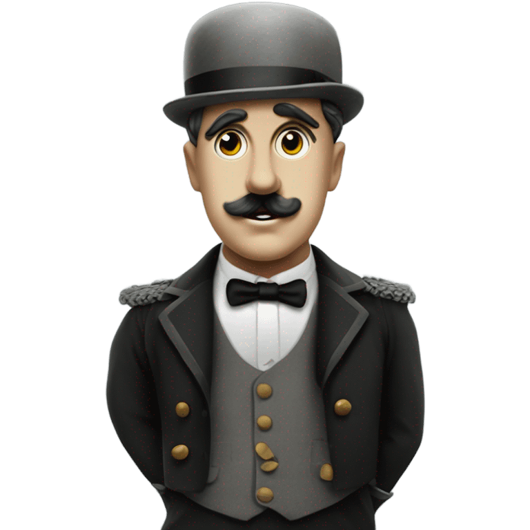 charlie chaplin in the great dictator in-costume emoji