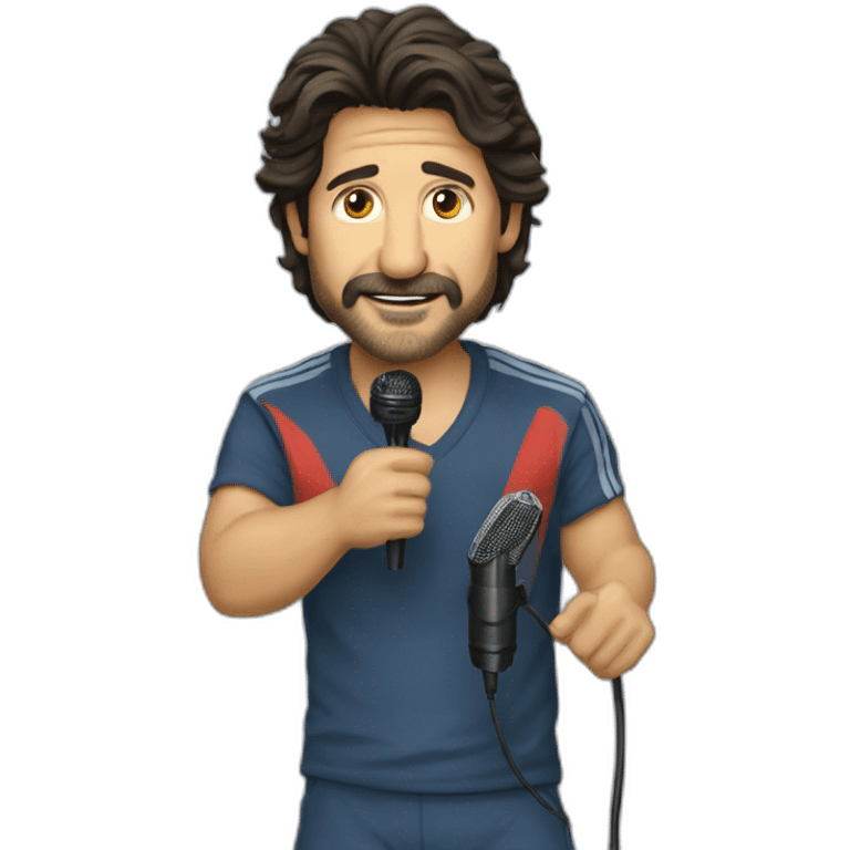 bixente lizarazu with a mic emoji