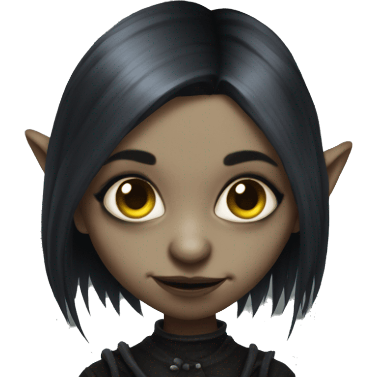 Goblin goth girl emoji