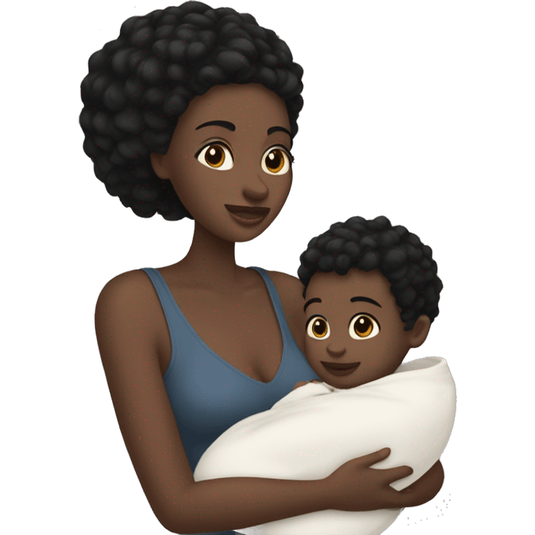 mom holding baby boy with white skin and black hair and white skin newborn boy baby white skin black hair emoji