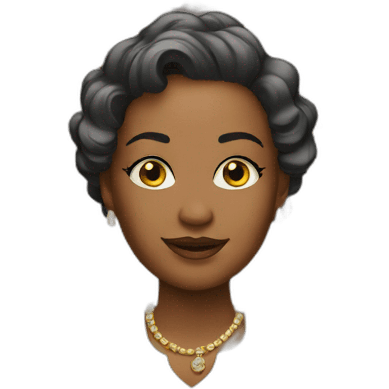 Rich women emoji