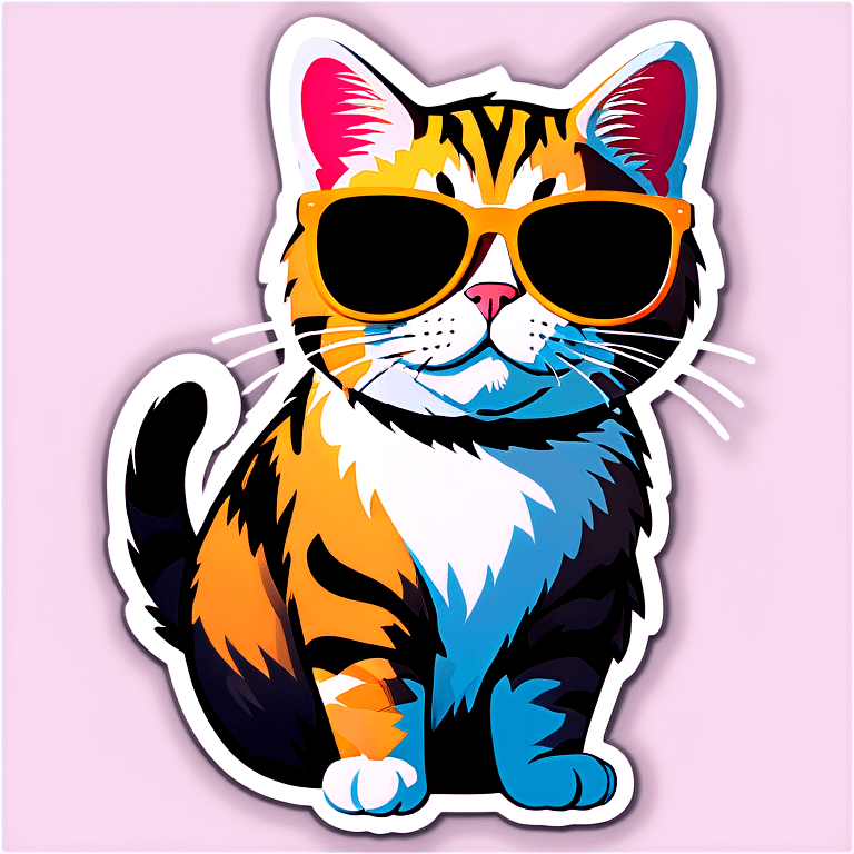 Cat with sunglasses emoji