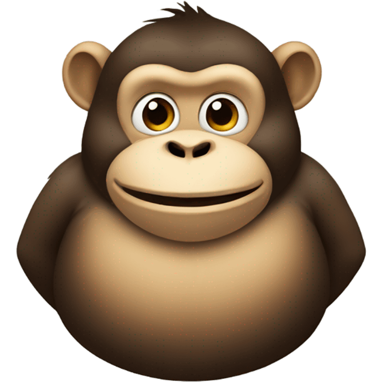 Fat monkey  emoji