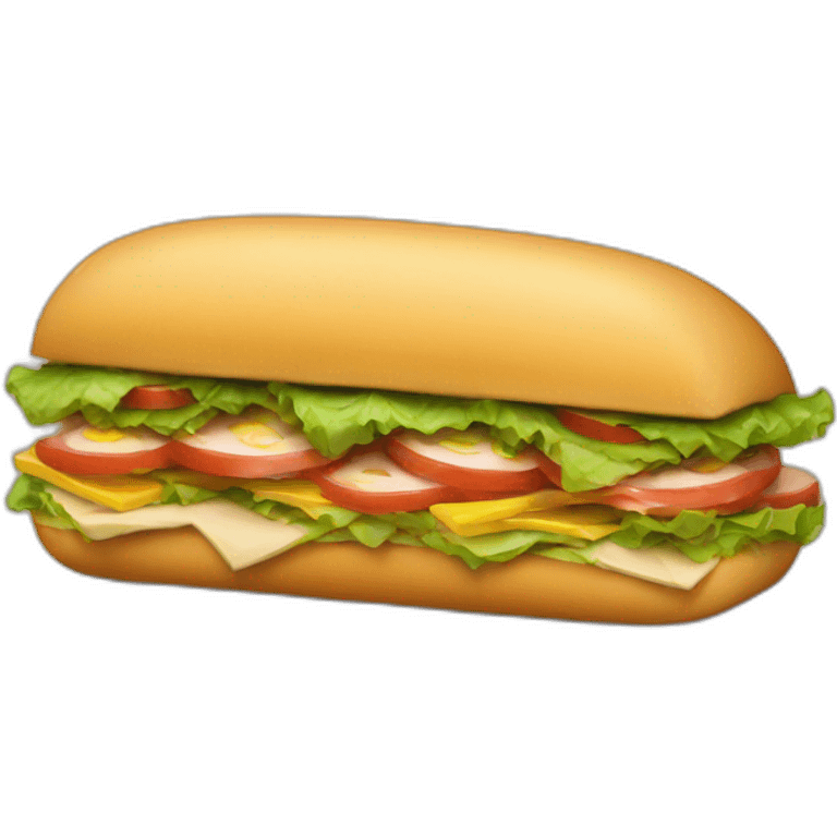 Subway sandwich emoji