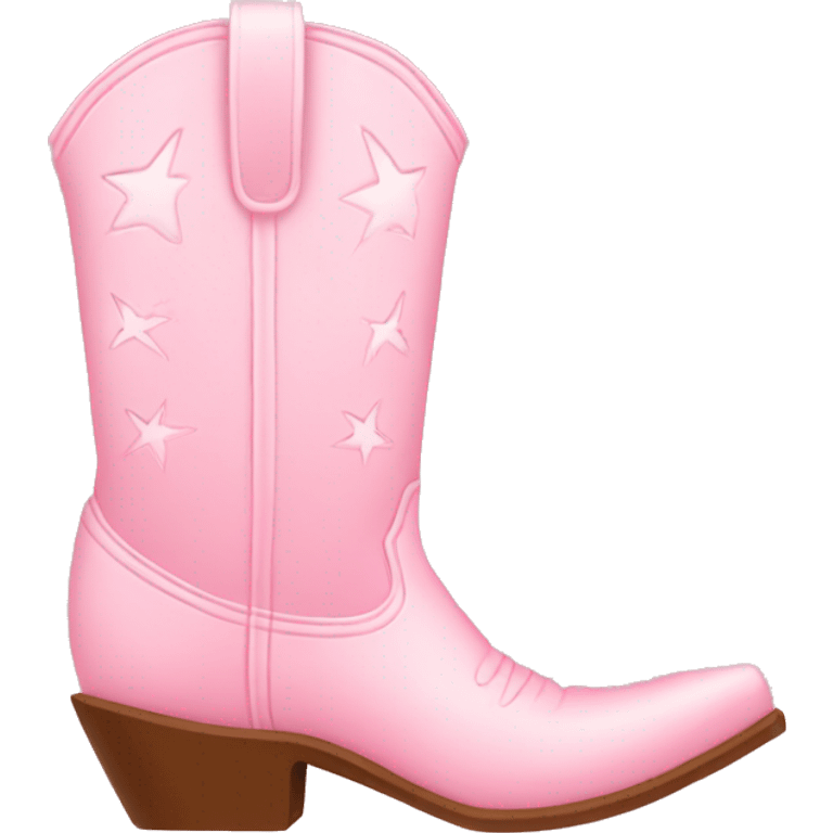 light pink cowboy boot emoji