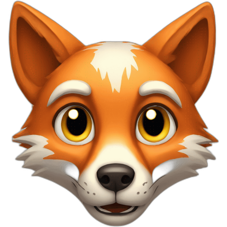 frightened fox emoji