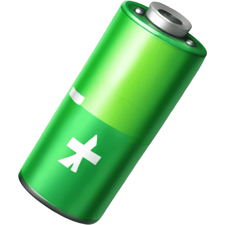 Shamed Green battery  emoji