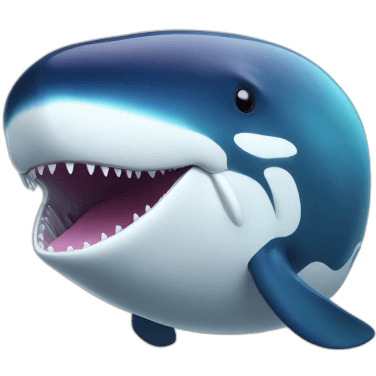 Big whale in vr headset emoji