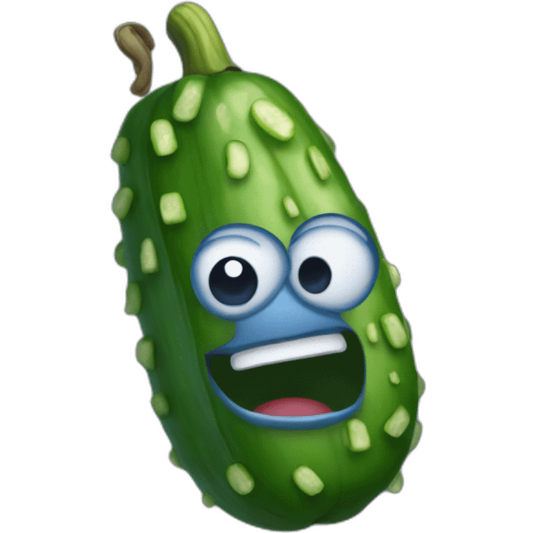 blue-pickle emoji