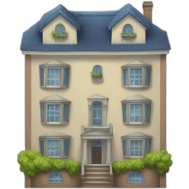 Three floors house emoji