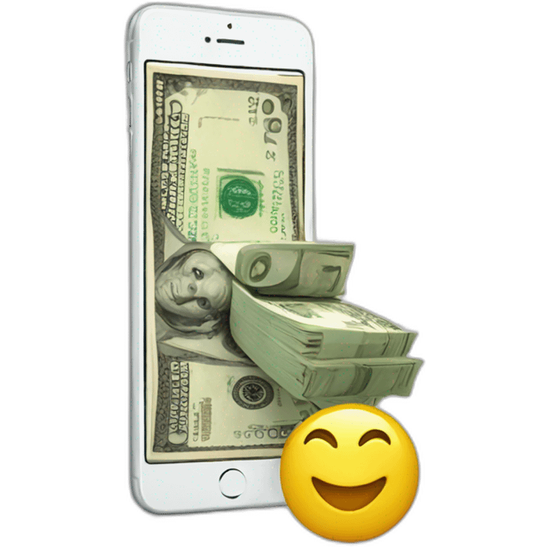 iPhone and Money emoji