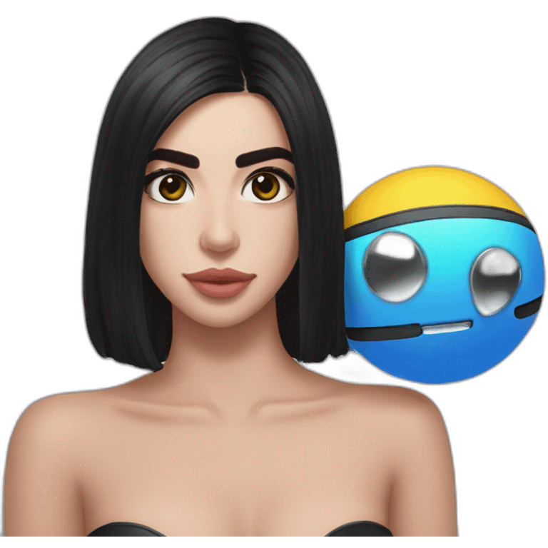 Dua Lipa and a dico ball emoji