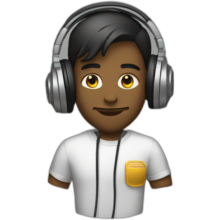 dj with headphones emoji