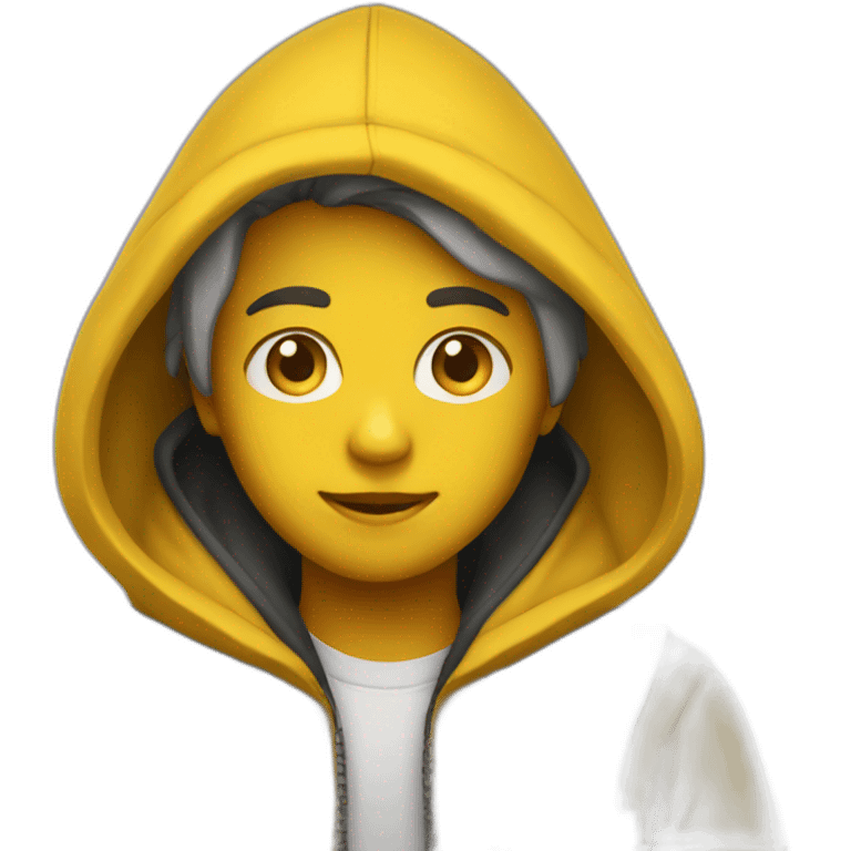 A yellow hoodie emoji