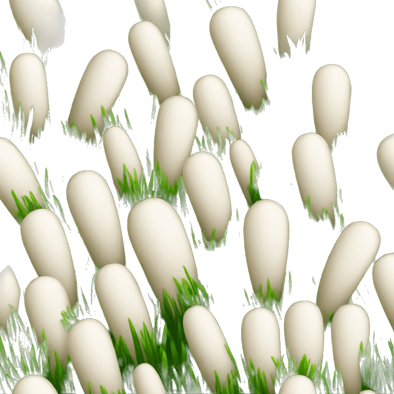 bunny tails grass emoji