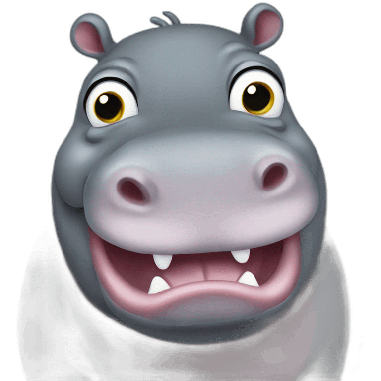 suprised hippo emoji