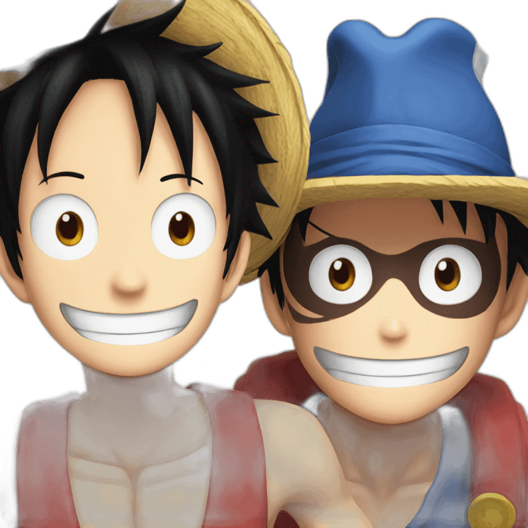 monkey d luffy with monkey emoji