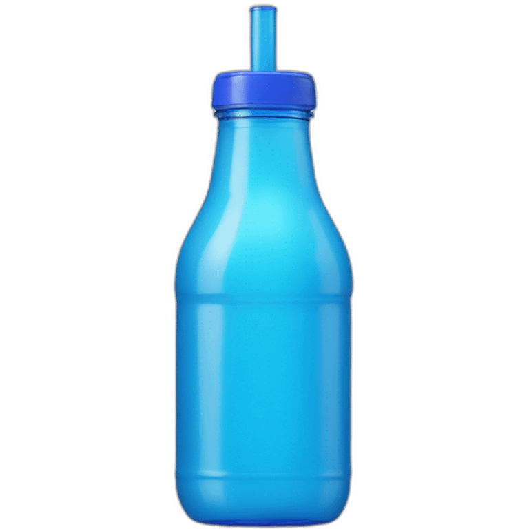 blue wkd bottle with straw emoji