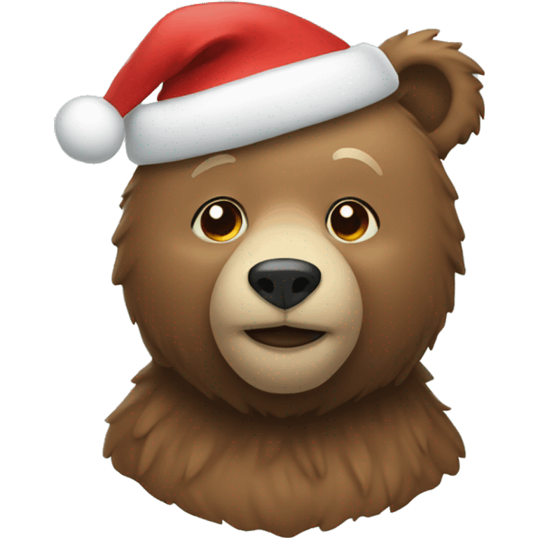 Christmas bear emoji