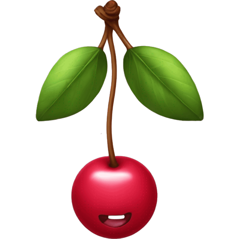 cherry with bow emoji