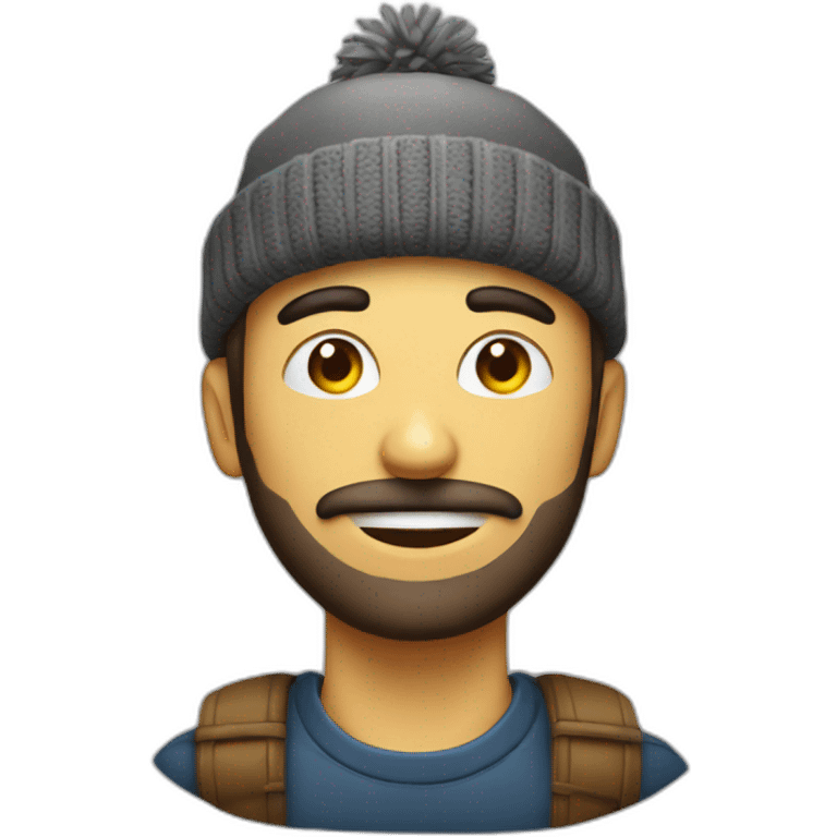 Hombre con gorro de lana , emoji