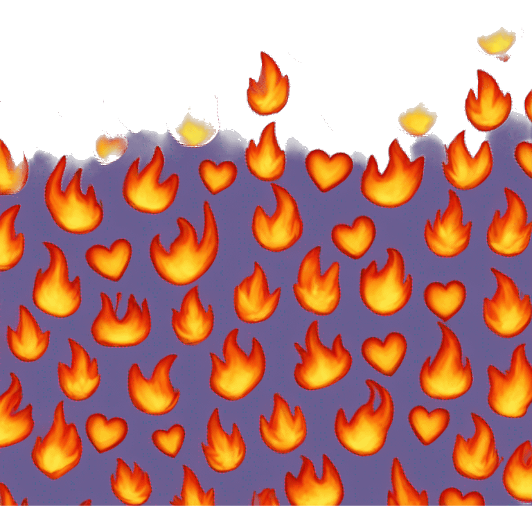 fire and love emoji