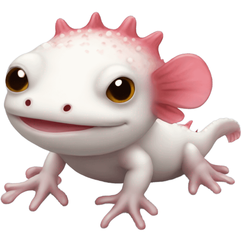 Cute axolotl emoji