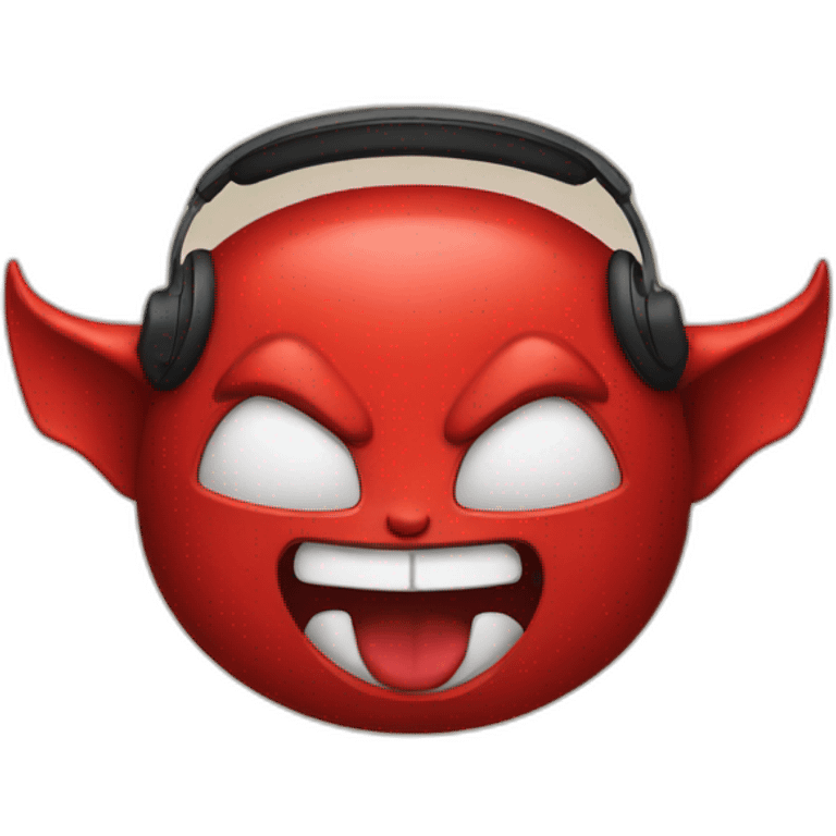 devil with headphones emoji