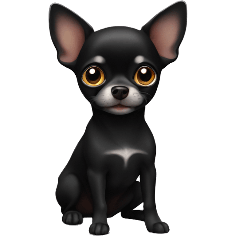 Black chihuahua emoji